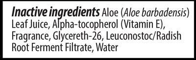 Inactive Ingredients Section (Fragrance)